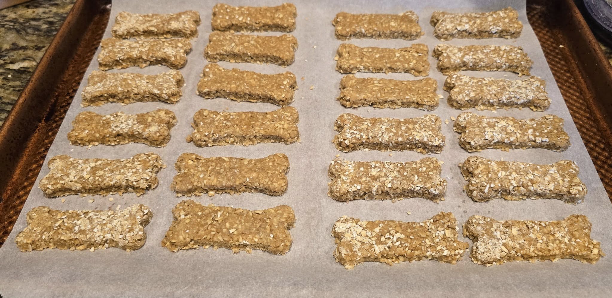 Close-up view of Monticello Ranch dog treats